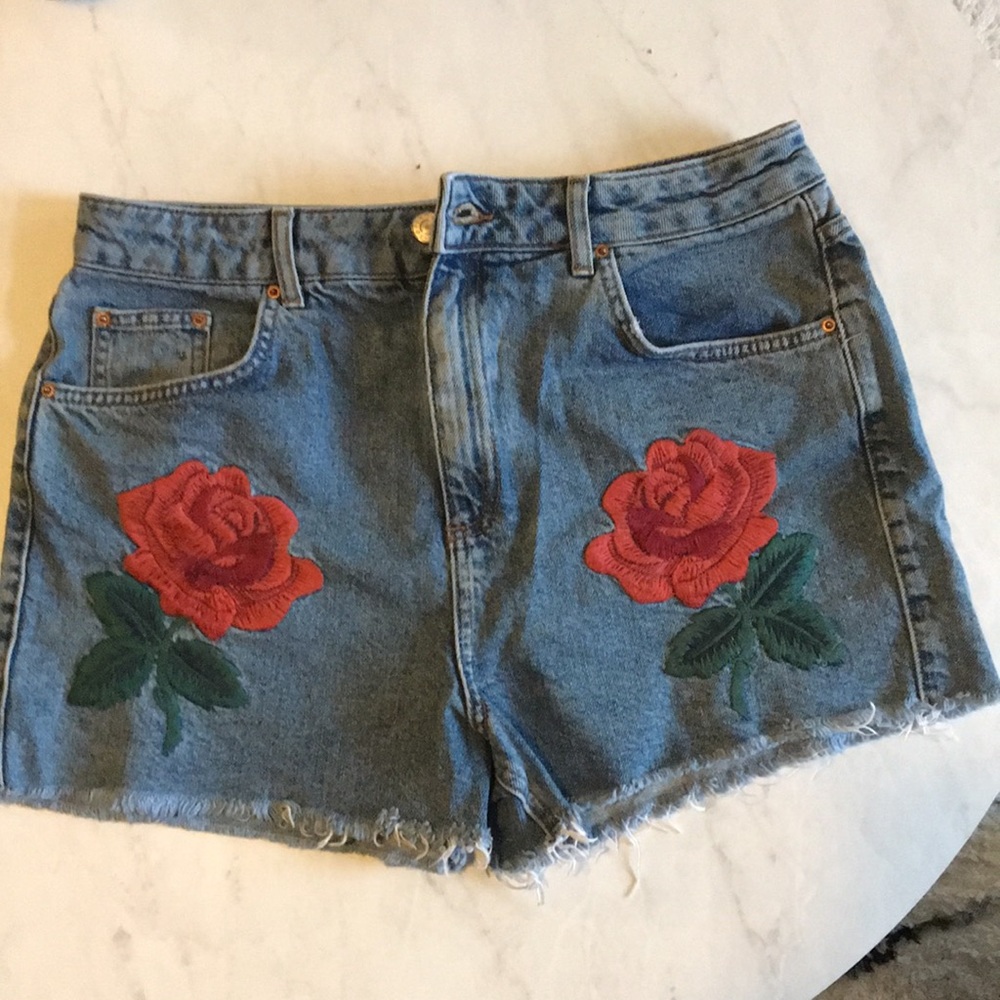 Topshop Moto Mom Jean Shorts